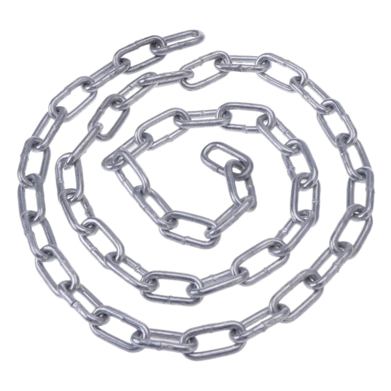 NAMOARLY Iron Chain Link Chain Heavy Duty Chain Galvanized Chain Towing Chain Pendant Light Chain Hook Chain of Chain Hanging Chain Safety Chain Coil Chain Zinc Plated Chain Silver