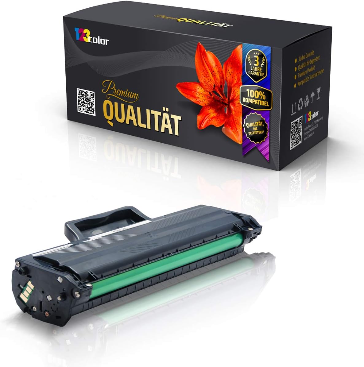123Color Toner Cartridge Compatible with HP Laser MFP130 Series Laser MFP135  ag Laser MFP135 wg Laser MFP137 fnw Laser MFP137 fw W1106A 106A 106A Black  - Office Quantum Series : Amazon.de: Computer