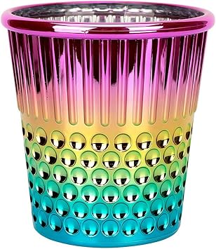 Hemline Thimble Desk Organiser - Rainbow - Pens Pencils Holder Crafts Gift Rainbow 12-x-12-Inch