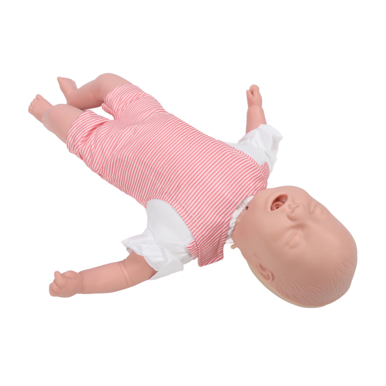 Erstickungs-Erste-Hilfe-Training für Babys, Puppe, fortgeschrittenes Erste-Hilfe-Modell für Säuglinge mit Tasche, Modell des menschlichen Körpers zur kardiopulmonalen Wiederbelebung als Unterrichtsh