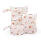 3-Piece Waterproof Wet Dry Bag Set with Zipper - Durable Travel Organizer for Swimming, Diapers, Baby, Gym & Beach Accessories