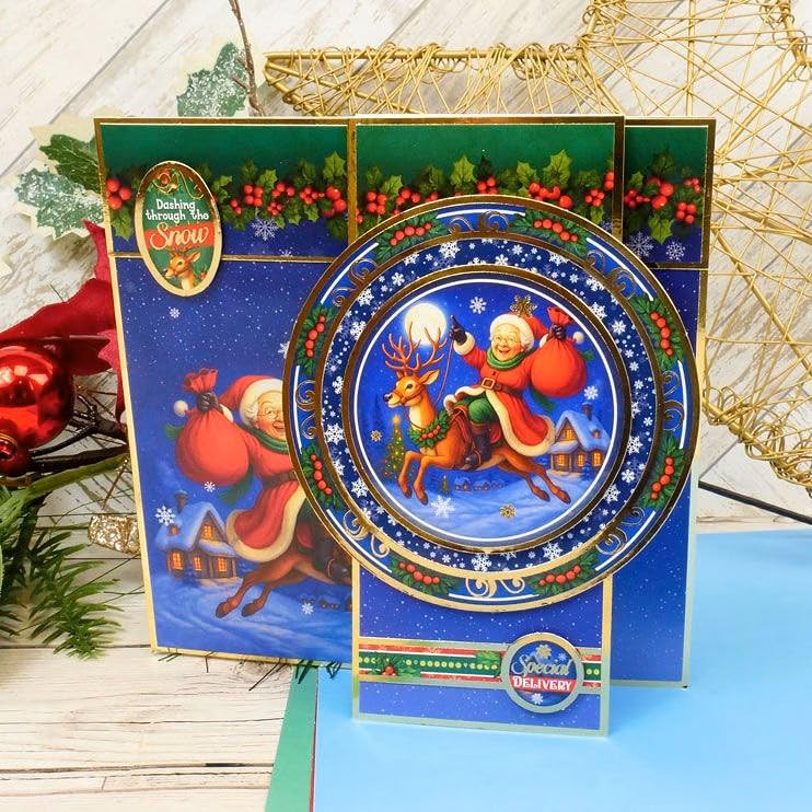 Tarjetas de Navidad para Hacer en Casa Kit Hunkydory Lujo 7
