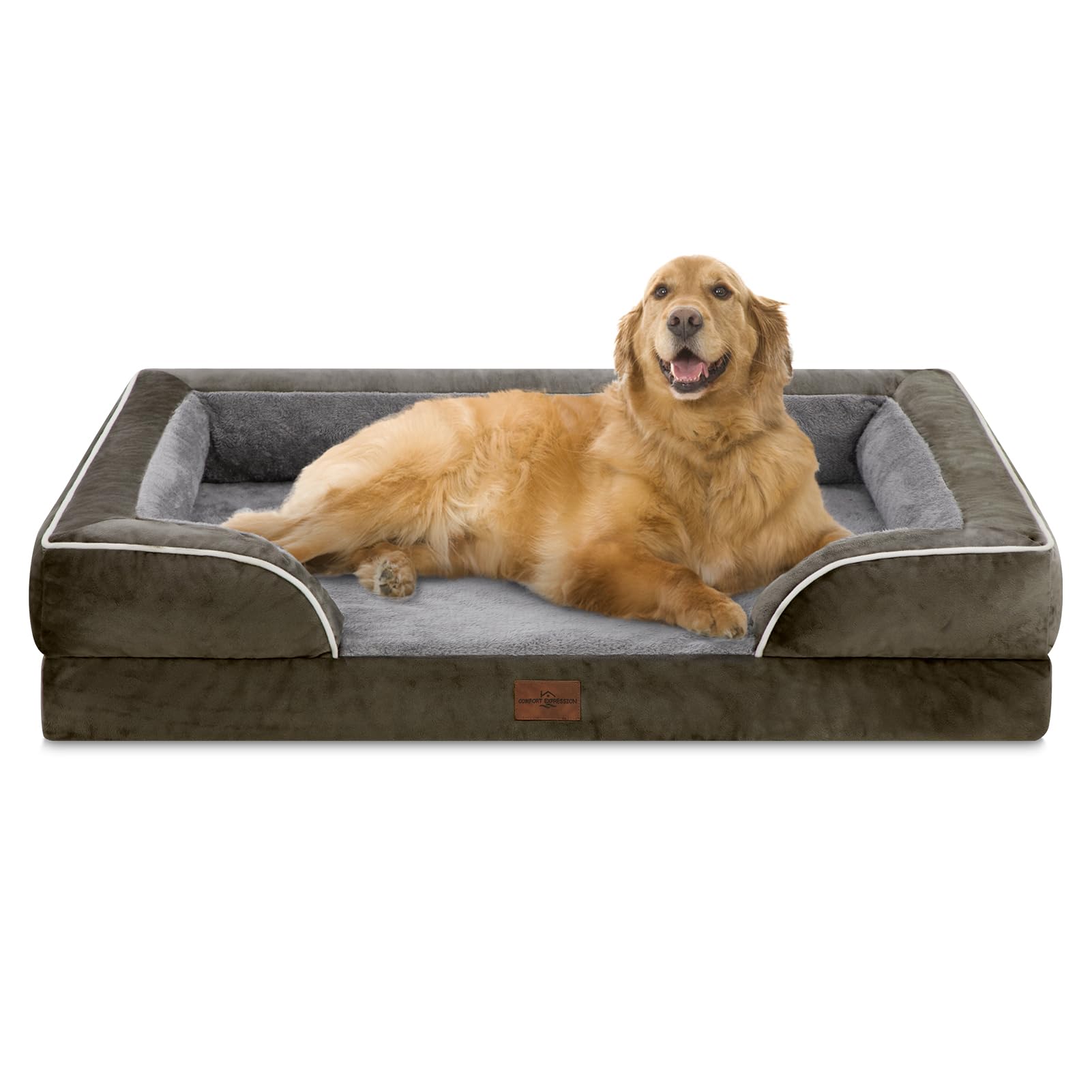 Waterproof Orthopedic Foam Dog Beds for Extra Large Dogs, XL Dog Bed ...