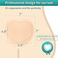 Vista 2 de Dimora Ag Silver - Vendajes de espuma para heridas en el sacro, borde adhesivo de silicona, 7 x 7 pulgadas, impermeable, absorbente, transpirable