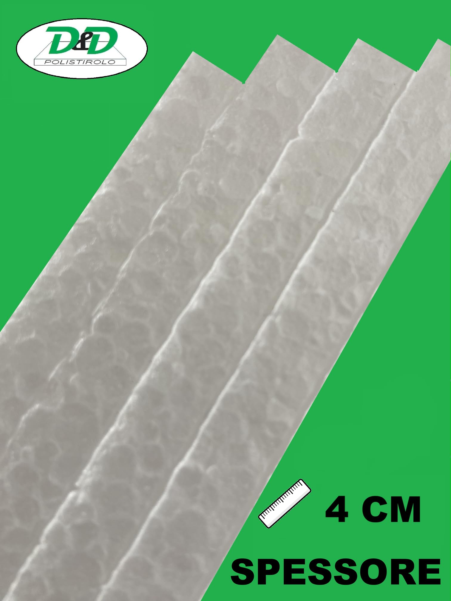 Feuille de polystyrène multifonction 100 cm x 50 cm épaisseur 1-5 cm densité 15 kg/m³ 4 plaques