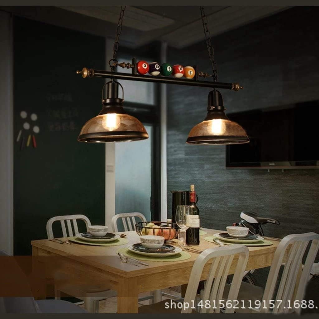 Bracket Modern Minimalist Billiard Chandelier Wrought Iron Glass Billiards Hall Cafe Bedroom Restaurant Lighting Stainless Steel Bracket Light,77 * 30Cm,77 * 30Cm