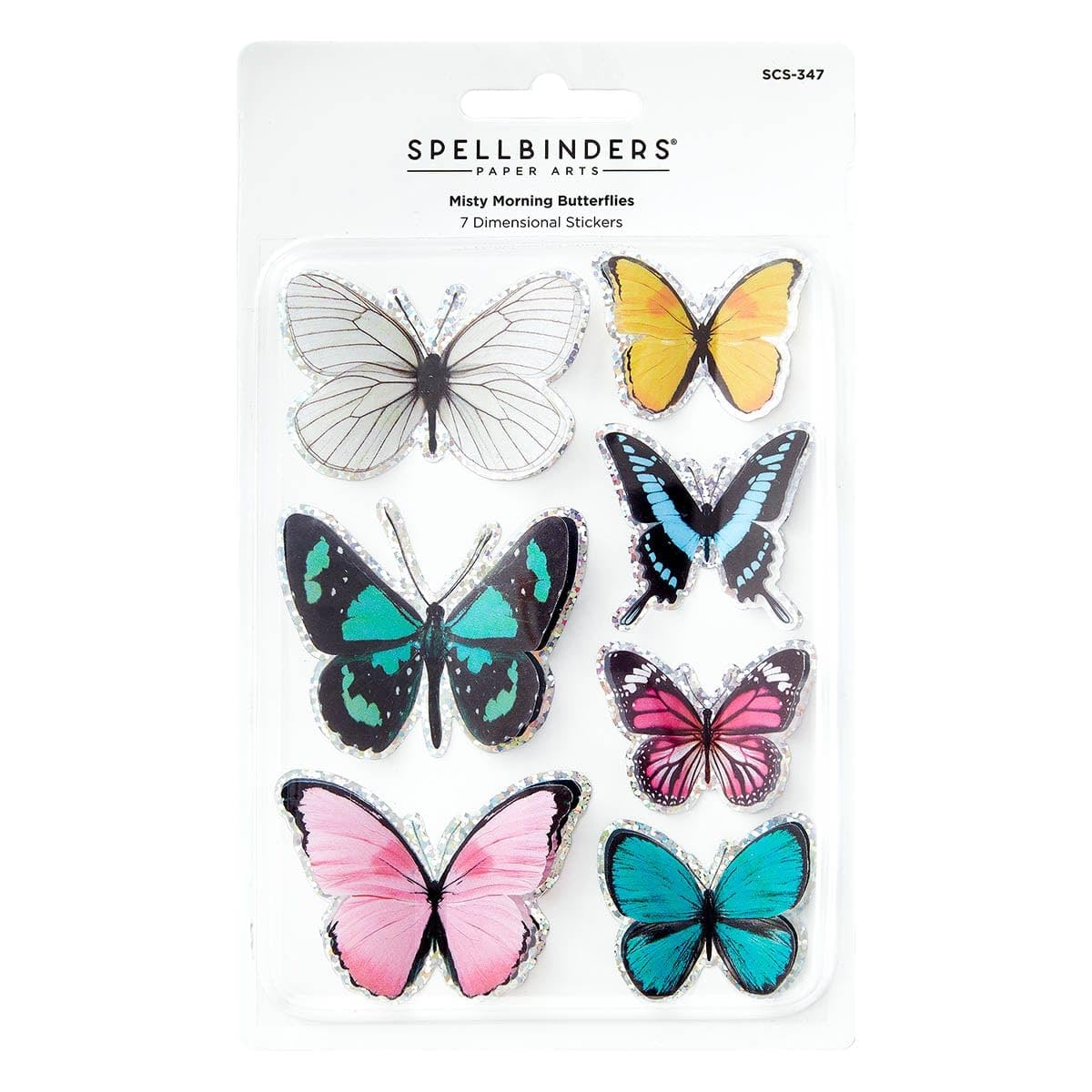 Spellbinders Timeless Stickers-Misty Morning Butterflies