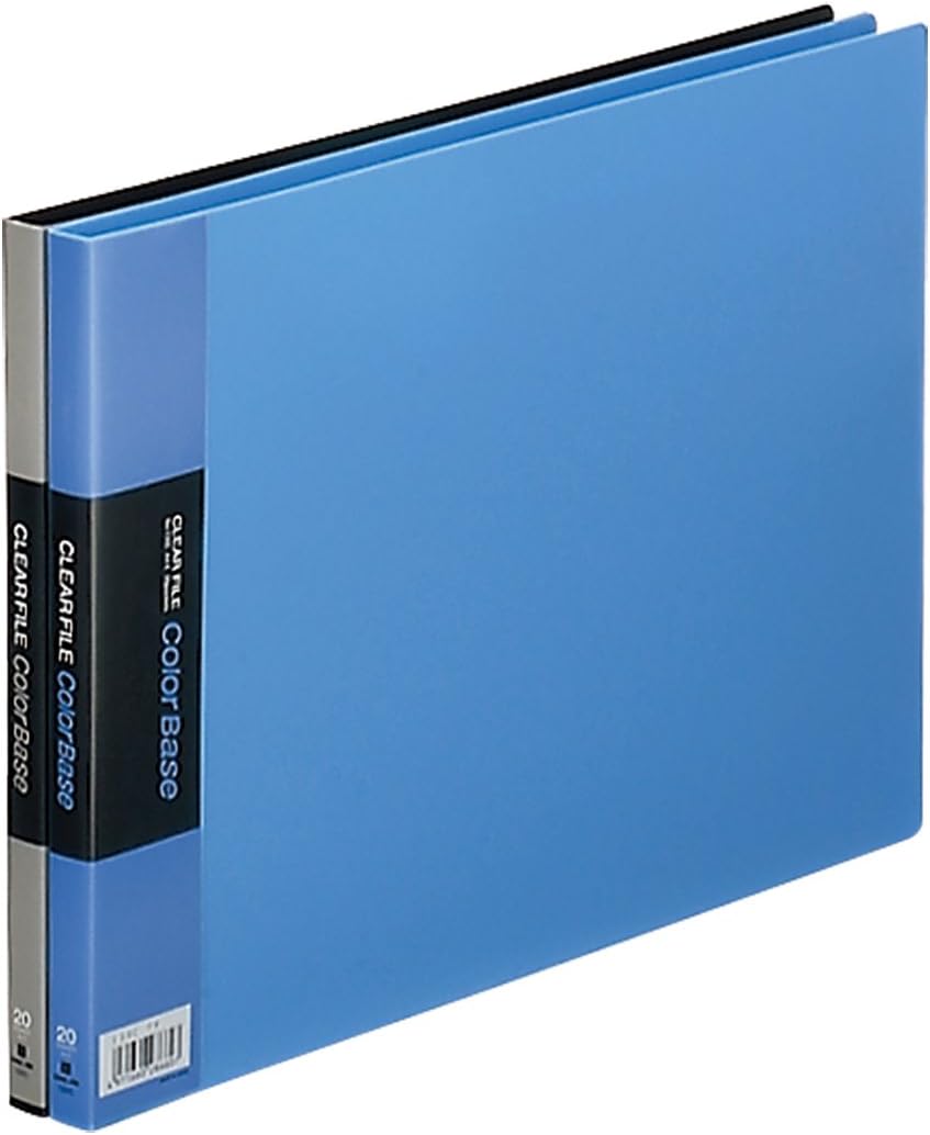 King Jim Clear File Color Base A3 20 Pockets, Black, 150C Black