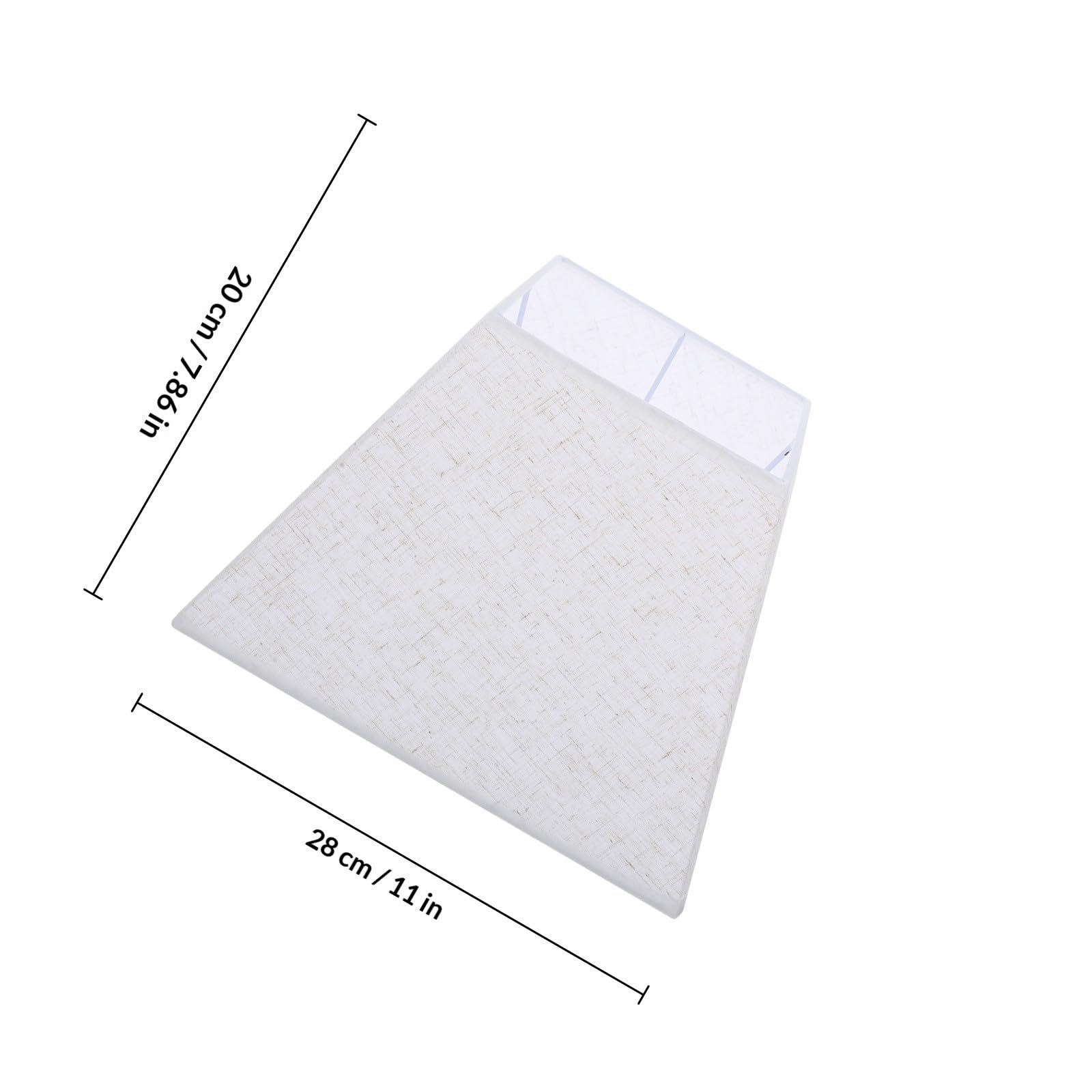 MAGICLULU Paralume A Botte Copri Lampada Quadrato in Tessuto Beige E27 per Lampade da Tavolo e Uffici, Installazione Semplice, Crea un’Atmosfera Calda