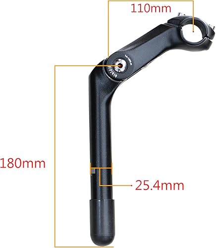 Miniatura 7 de Tenedor de suspensión rojo para bicicleta con auriculares de 1 18 pulgadas, vástago ajustable de 1.000 x 4.331 in y manillar elevador plateado de