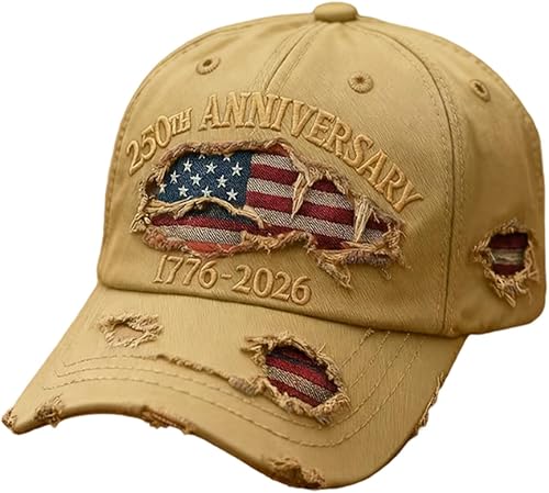 250 Anniversary USA Hat - United States 250th Anniversary Celebration Hat, Retro