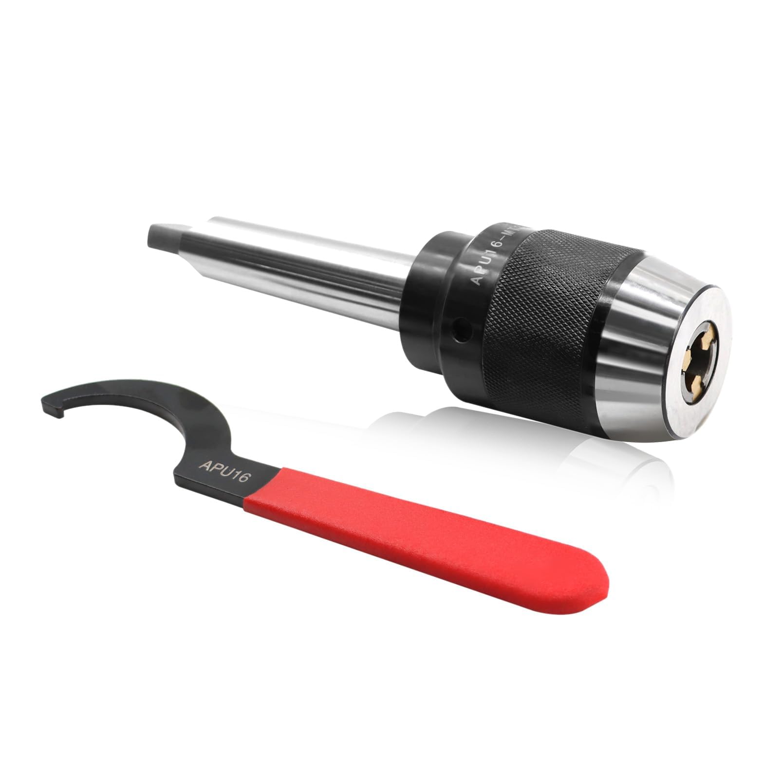 Yunnergo 1/8"-5/8" Heavy Duty MT2 Shank Lathe Keyless Drill Chuck Special Titanium Jaws