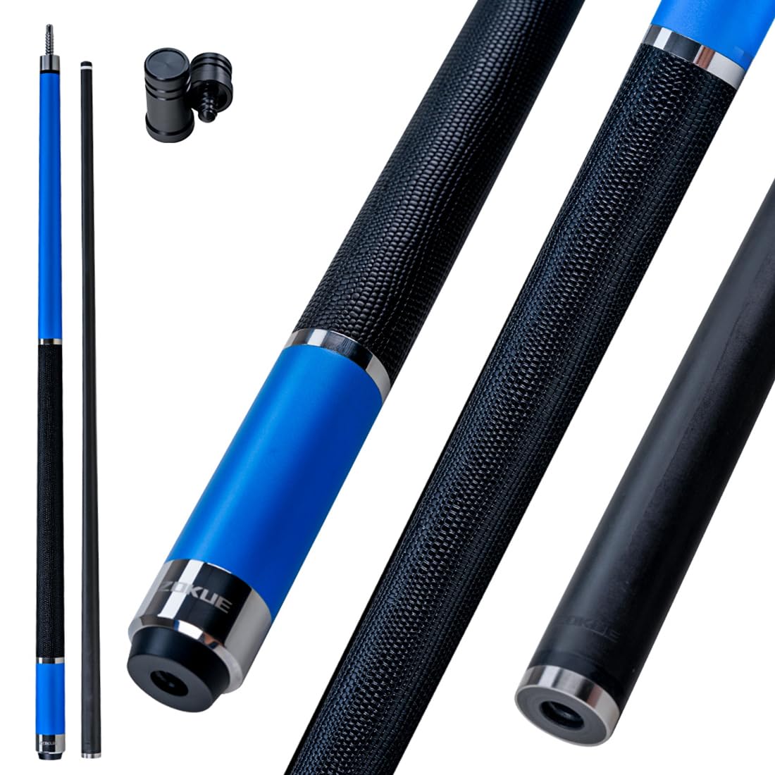 ZOKUE Elite Series Carbon Fiber Pool Cue Low Deflection Full Carbon Technology Cue Stick for Beginner Primary Pool Stick