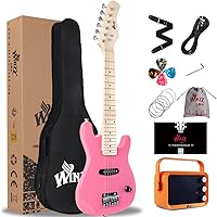 Vista 1 de WINZZ - Guitarra eléctrica para niños con kit para principiantes, 30 pulgadas