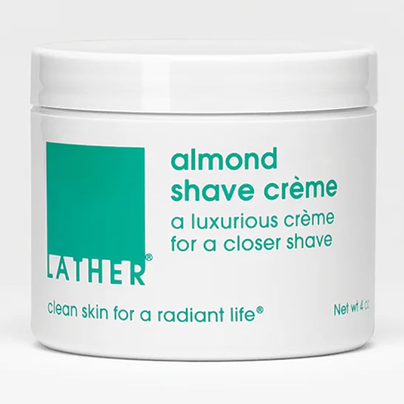 LATHER Creme de Barbear de Amêndoas, sem Espuma, 113 g