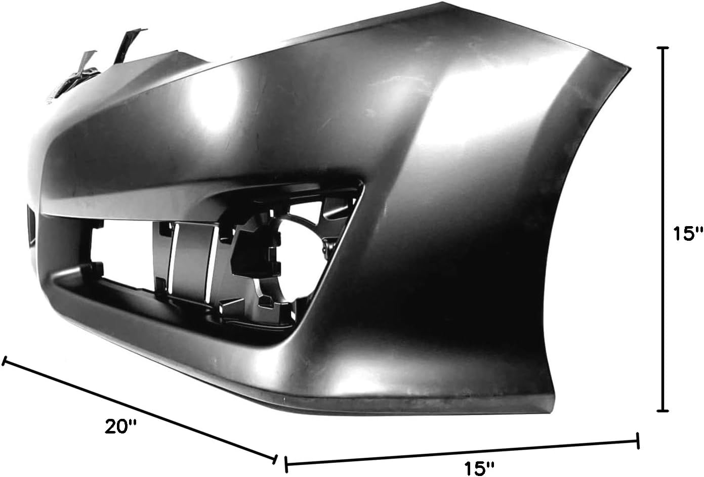 FitParts Compatible with Front Bumper Cover Fascia 2012-2014 Toyota Camry Hybrid SE Sport Sedan 12-14. New Primed Without Sensor Holes, With Fog Light Holes. TO1000379 5211906975
