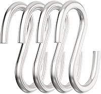 Vista 2 de Axe Sickle 12 ganchos en S de 2.3 pulgadas de acero inoxidable 304 para colgar productos o artículos, accesorios de cadena