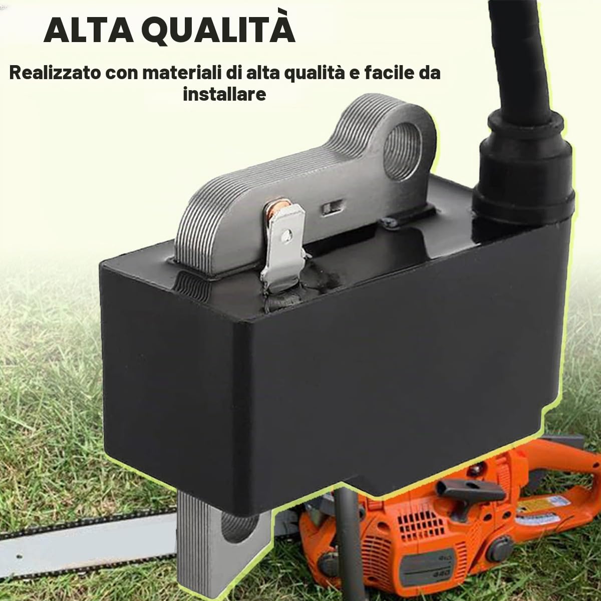 ZAMDOE Bobina del modulo di accensione con Candela per Husqvarna 435 435E 440E 445 445 E 450 450E Motosega per Jonsered CS2245 CS2245S CS2250S sostituisce 573935702 544243801 573935701 505427201