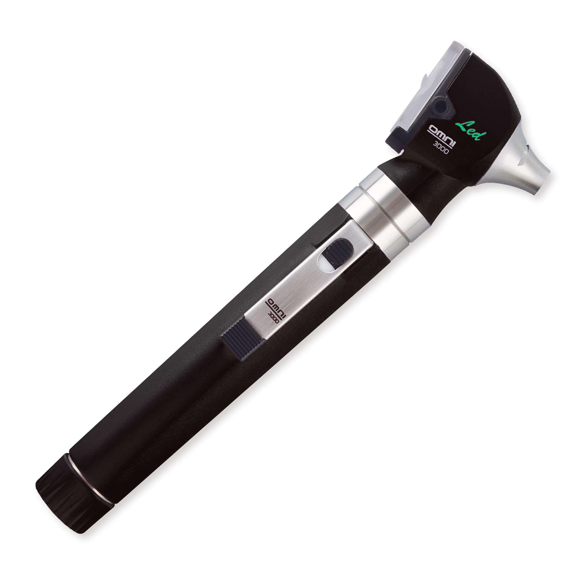 GIMA, Otoscopio Sigma con luz LED, en plástico reforzado ligero y resistente a los golpes y en acero inoxidable, negro, 31591