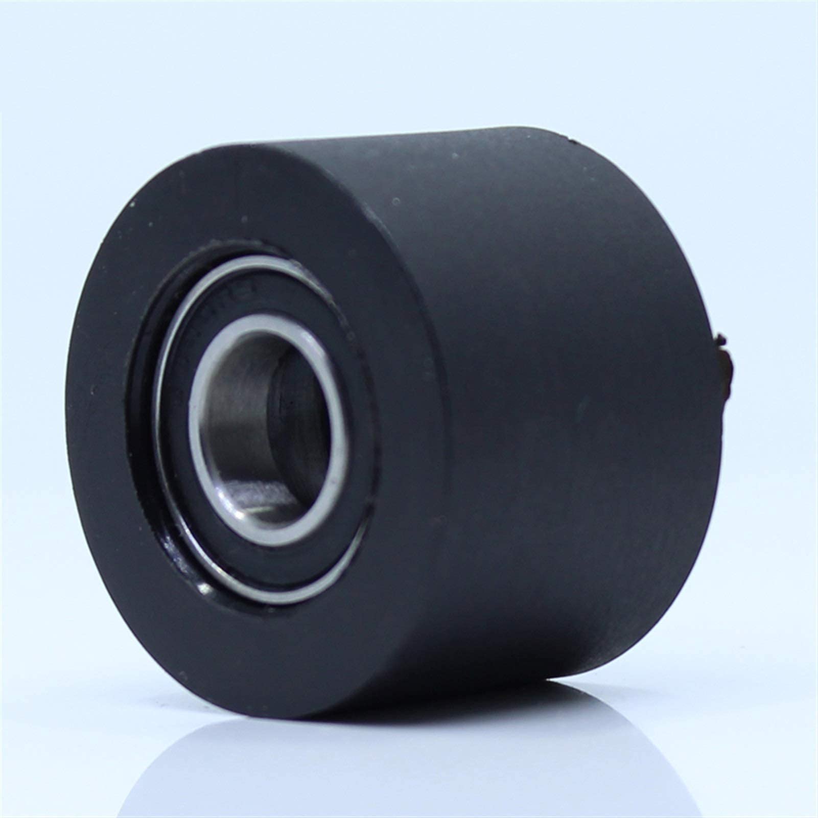 PU 6800 rodamiento 10x30x30mm Eje 10mm Rodillo de polea de PU con Dos rodamientos de Poliuretano para rodamientos de máquinas expendedoras