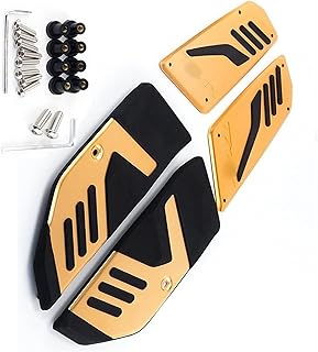 WERVOT Motos Accesorios Almohadillas para Reposapiés Delanteras Y Traseras De Motocicleta, Accesorios para Pedales para Y&amaha TMAX 530 SX/DX 2017-2020 TMAX530 (Color : Rose Gold)
