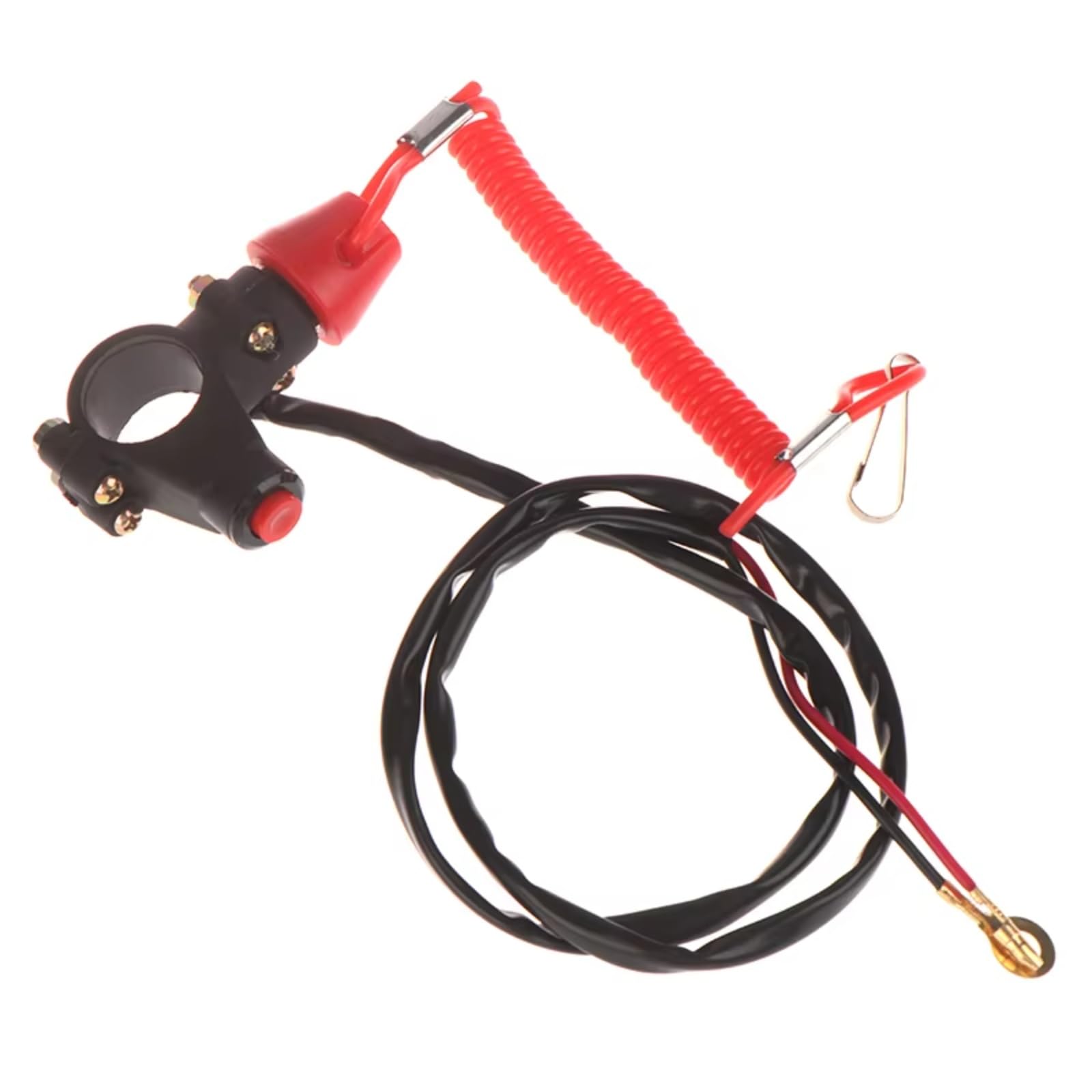 Moto puesta en marcha Interruptor 7/8 Pulgada 22mm Interruptor Parada Emergencia Para Motor Motocicleta Botón Pulsador ATV Barco Cordón Amarre Piezas Accesorios