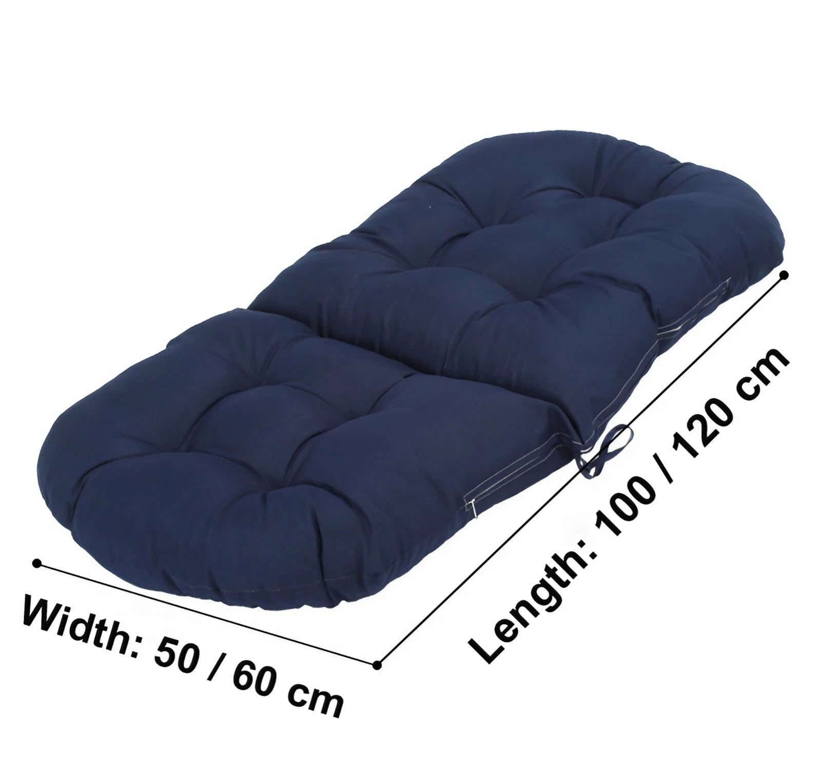 Schaukelstuhl Auflage Wasserdicht Rattan, Weich Verdickt Sitzkissen Rückenlehne Polster, Ersatzpolster Hochlehner Auflagen für Wohnzimmer, Garten, Indoor Outdoor(A10,120 x 60 cm)