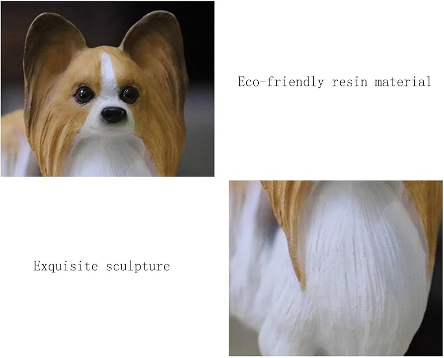 Amazon.co.jp: Wumudidi パピヨン像、パピヨン装飾バビロンカー