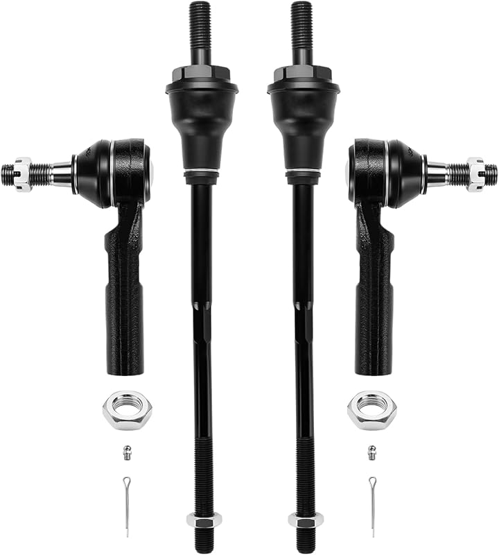 Kit de terminais de direção internos e externos BDFHYK para Chevrolet Express 2500 3500 e GMC Savana 2500 3500 2003–2019 – 4 peças