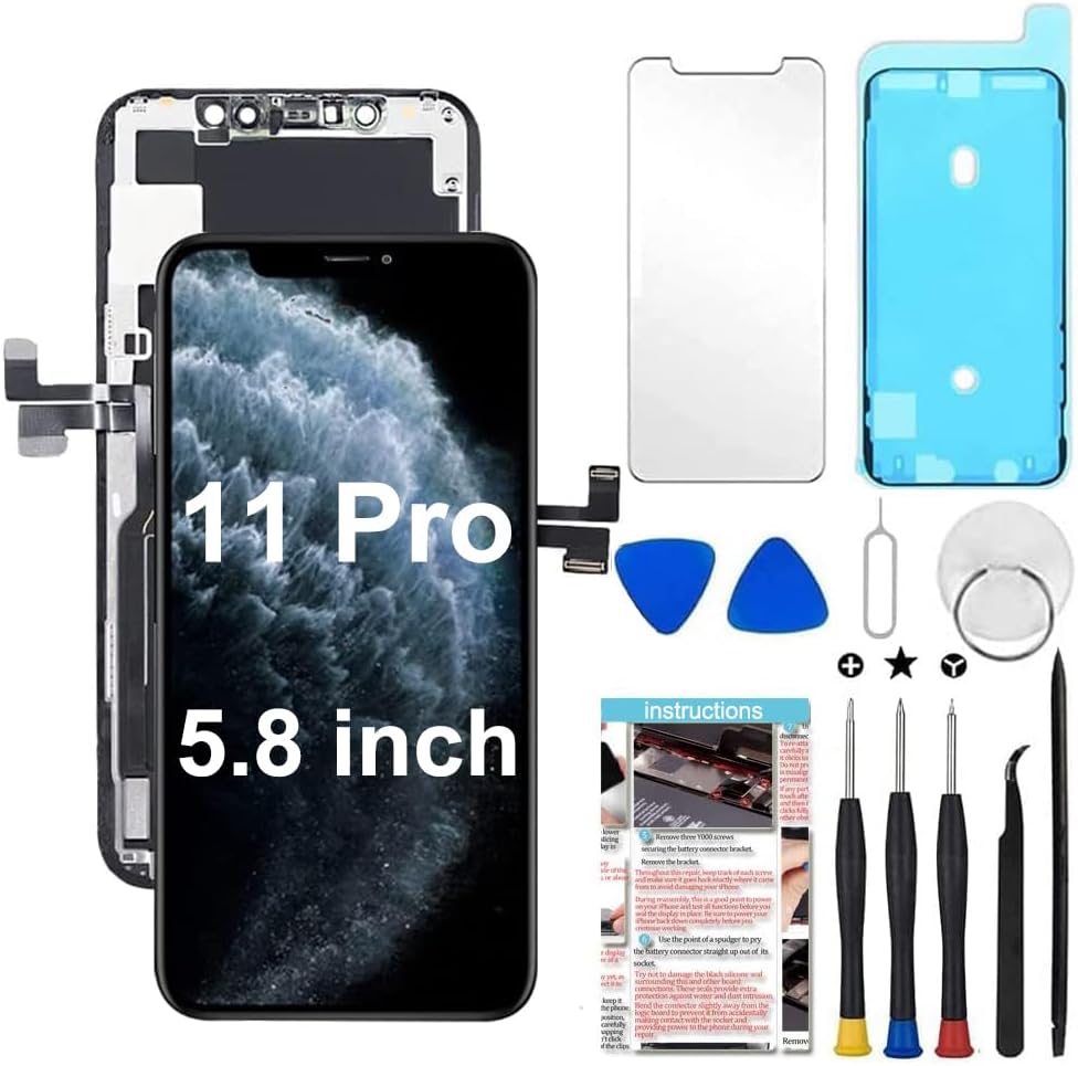 For iPhone 11 Pro Screen Replacement 5.8" LCD Touch Screen Display Digitizer Repair Kit