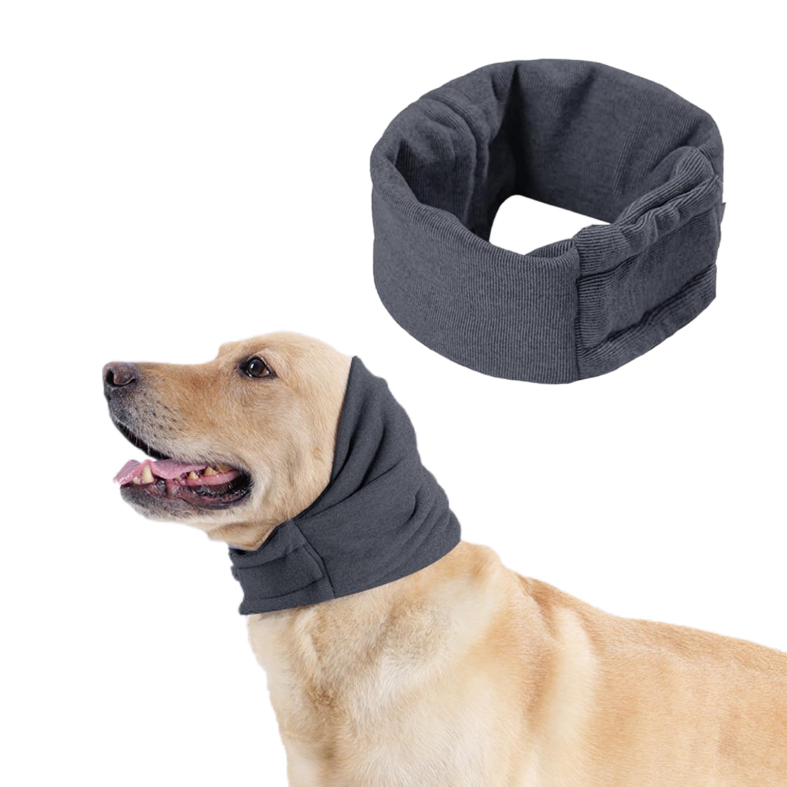 Dog Snood Ear Protectors Comfort Dog Ear Muffs Dog Neck and Ears Warmer Hood Noise Protection Calming Hood Calming Pet Snood Ear Covers for Anxiety Relief and Calming (S)