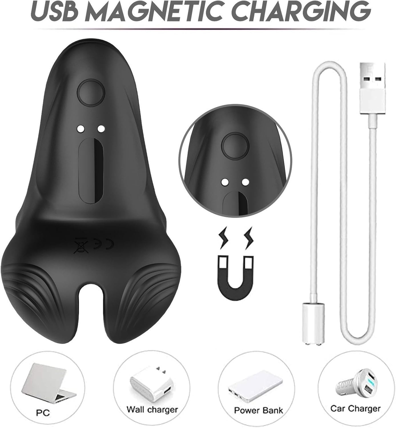 Neuman ApexDrive Pro 2026: massaggiatore a percussione intelligente controllato da app/pulsante, corpo portatile in silicone nero, 9 velocità e design impermeabile IPX7, per casa e viaggio
