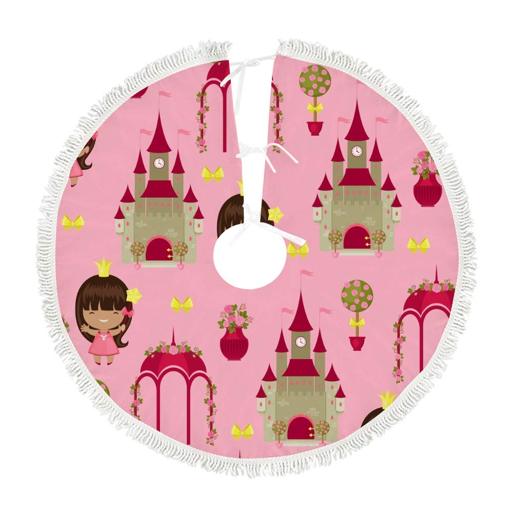 Tapis de sapin de Noël peluche 91 cm pour cacher le pied