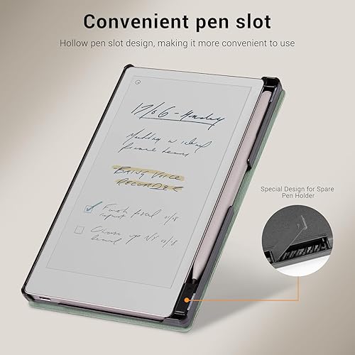 Vista 39 de CoBak Funda para Remarkable Paper Pro Move de 7.3 pulgadas 2025, carcasa rígida protectora ligera con función de encendido y apagado automático