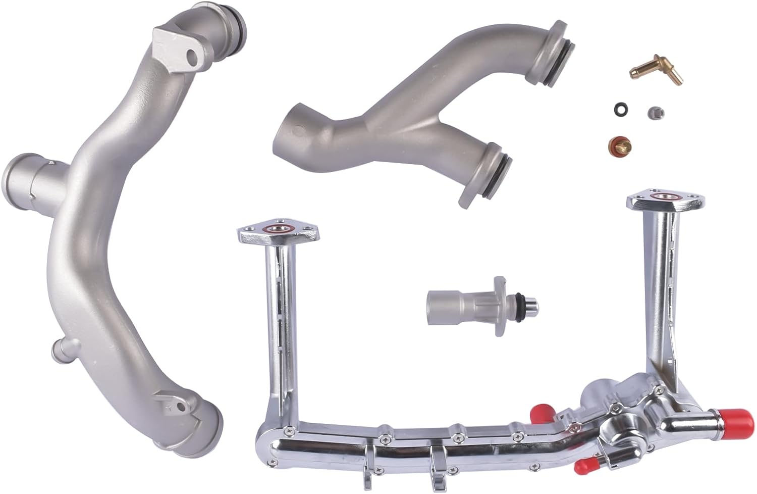 Coolant Water Pipe Kit Replacement for Jaguar XE XF XJ F-Type F-Pace 2013-2021 Land Rover Range Rover Discovery 3.0L V6 2014-2020 C2Z28258 C2Z28536 GELUOXI