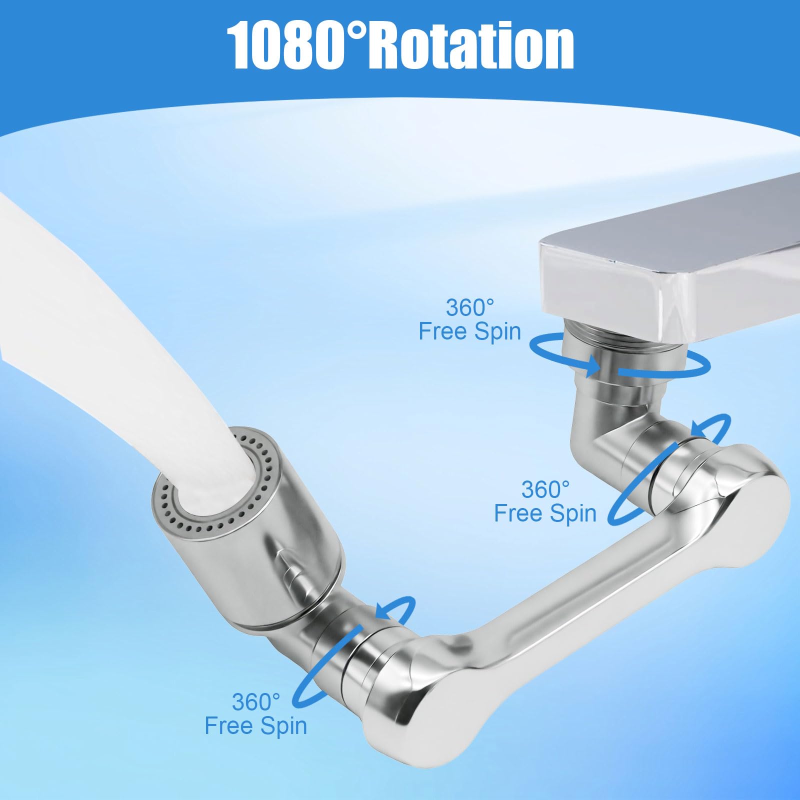 Swivel Faucet Extender - 1080° Rotation -3 Swivel Faucet Extender - 1080° Rotation -3