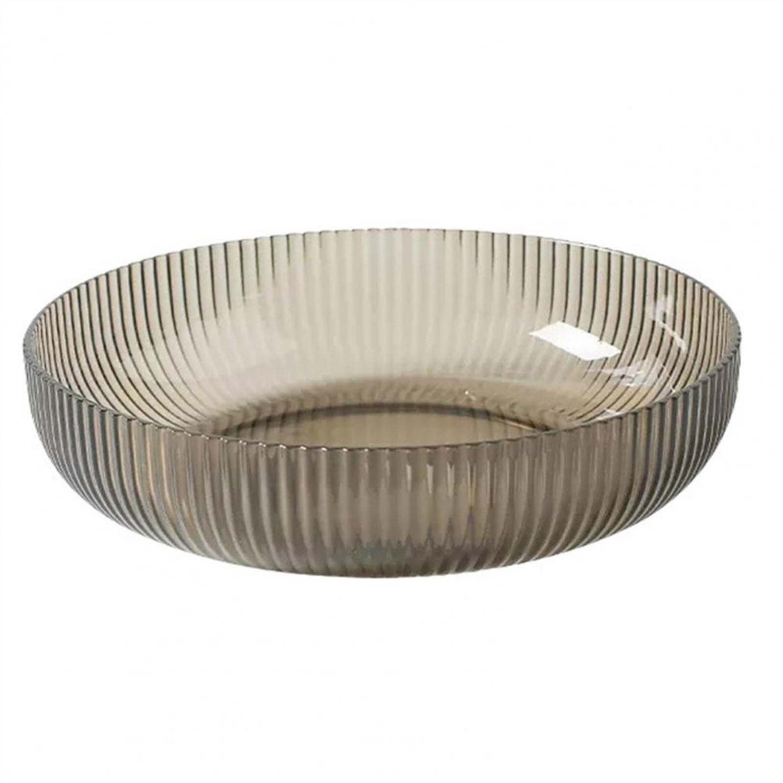 HPTHLY Plate Dinner Plate Practical Food Prototype Dinner Plate Kitchen Tableware Household Glass Fruit Plate Dessert Plate Reusable Salad Bowl Dessert Plate (Gris)