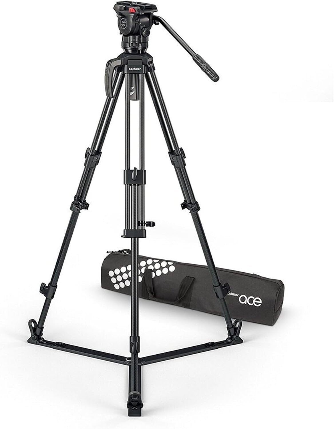 Sachtler Ace XL MK II Fluid Head with 75/2 CF MK II Carbon Fiber Tripod and SP 75 Ground Spreader