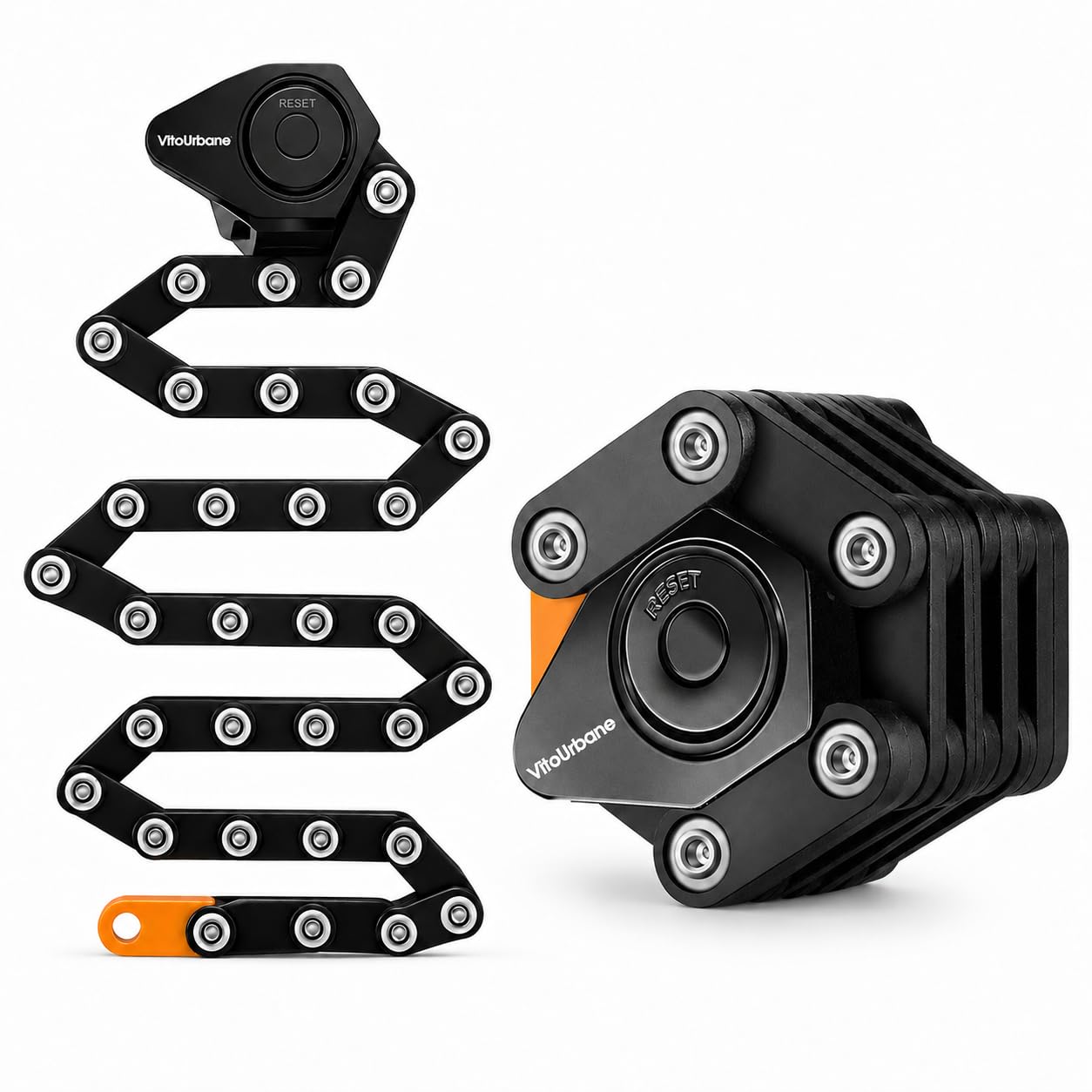 Electric Scooter Lock, Heavy Duty Folding Combination Bike Lock for E-Bikes