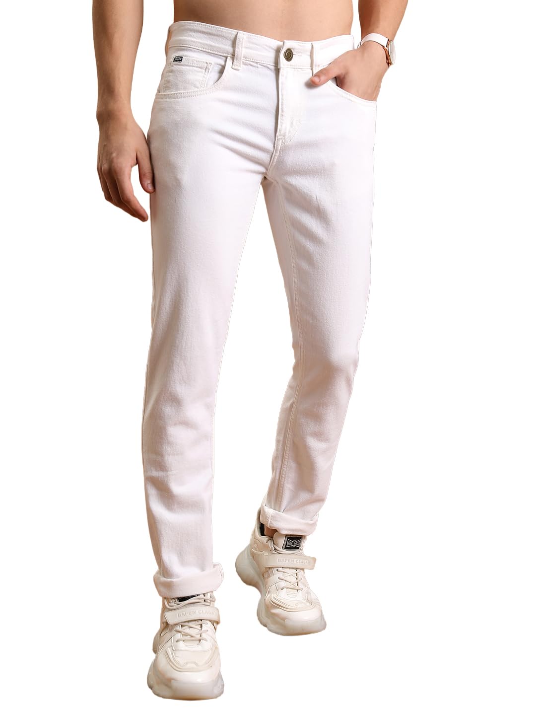 Highlander Menâ€™s Straight-Fit Jeans | Classic & Modern | Stretchable Denim | Jeans for Man | Men Jeans in blue