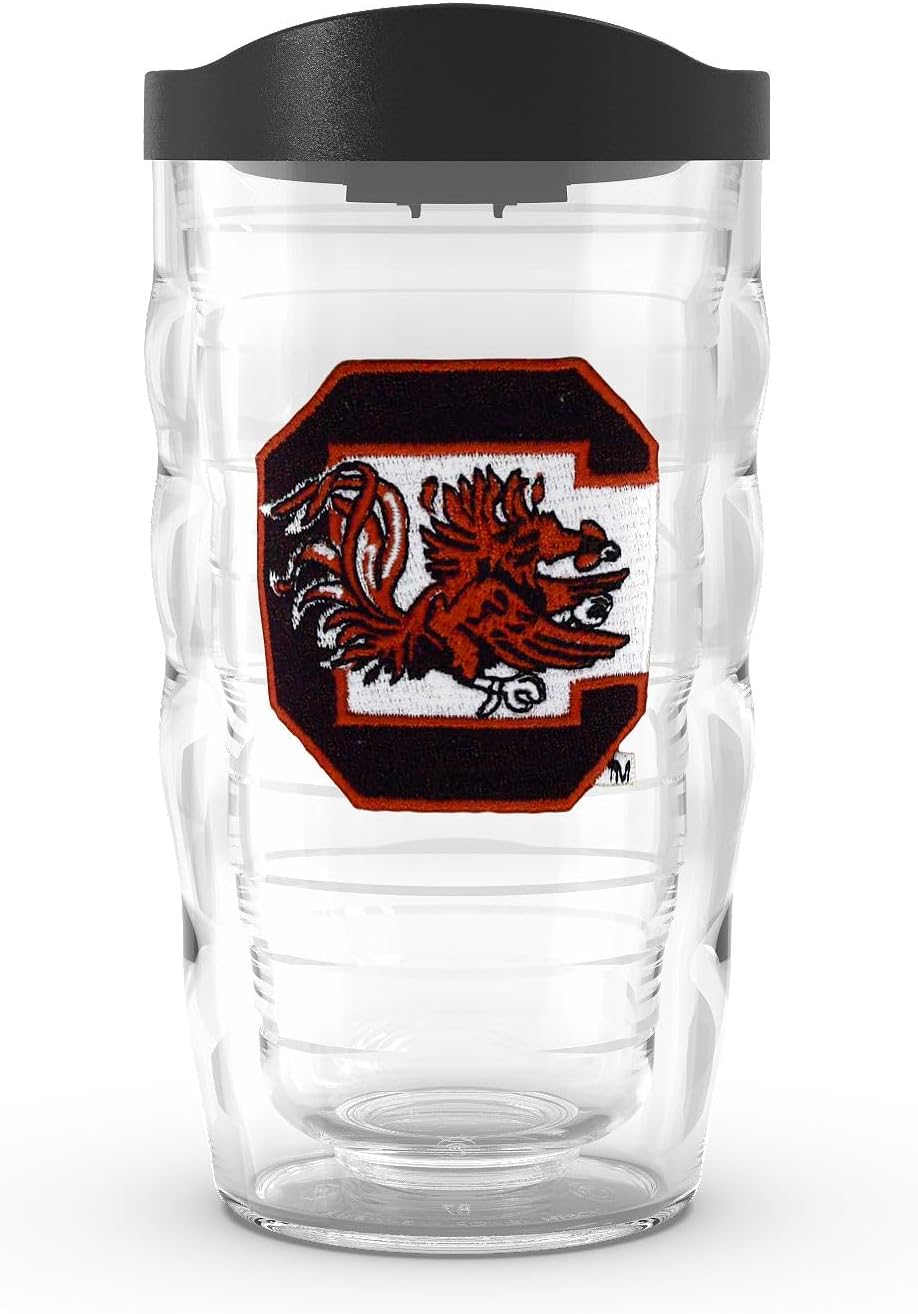 Tervis South Carolina Gamecocks - Primary Logo Made in USA Double Walled Insulated Tumbler Travel Cup Keeps Drinks Cold & Hot, 10oz Wavy, Classic