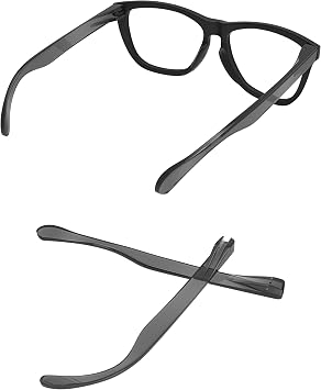 Replacement Temples Arms Legs Compatible with Oakley Frogskins OO9013 Standard Sunglass Frame Repair Parts-Clear Gray