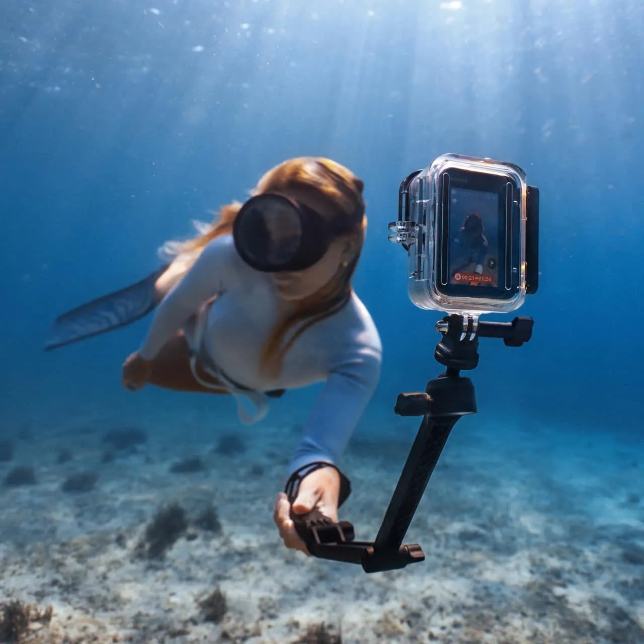 Insta360 Unterwassergehäuse, kompatibel mit Ace Pro 2, wasserdicht bis 60 Meter, Glaslinse, transparent