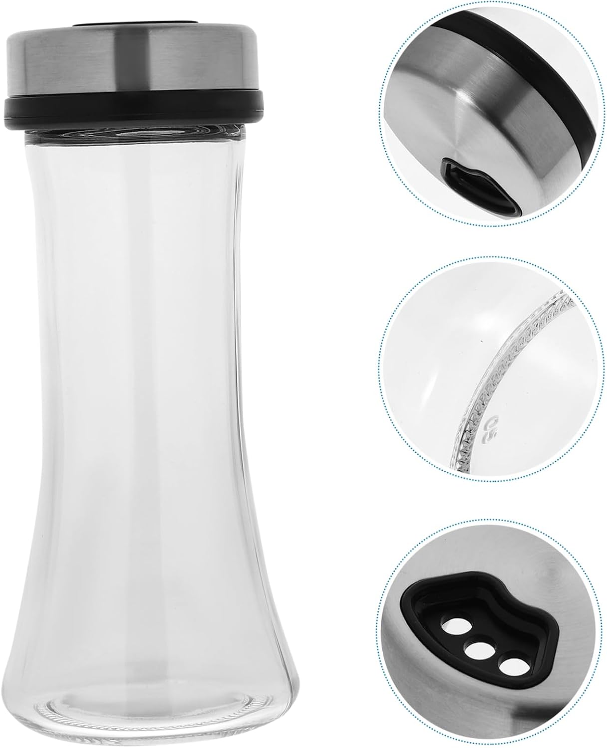 Pepper Shaker Stainless Steel Salt Bottle Kitchen Condiment Bottles Seasoning Container Restaurant Sugar Container