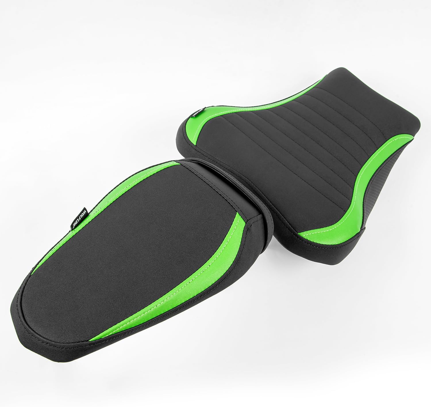 Motorcycle Driver Rider Rear Passenger Seat fit for Z900 Z 900 2017 2018 2019 2020 2021 2022 2023 2024 Pressure Relief Soft Pillion Saddle Cushion Pad, Green