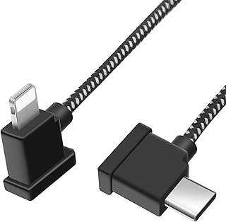 BTG Data Connect USB Cable USB C to iOS Cable Cord for DJI AIr 3/Mavic 3/Mini 3 Pro/Mini 2 /Mavic Air 2S Remote Controller(11.8inch)
