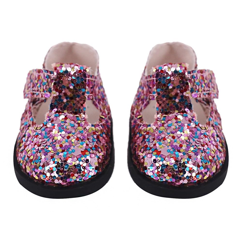 35 cm buty dla lalek z cekinami amerykańskie buty dla lalek akcesoria kostiumowe 5 cm (#B)