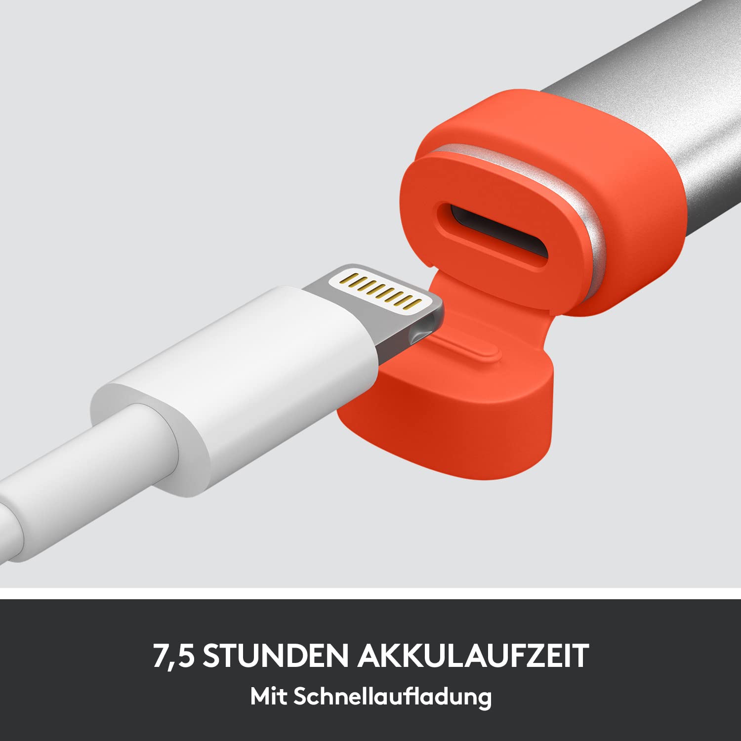 Logitech 914-000034 Bluetooth digitale Zeichenstift, Silber/Orange, Einheitsgröße