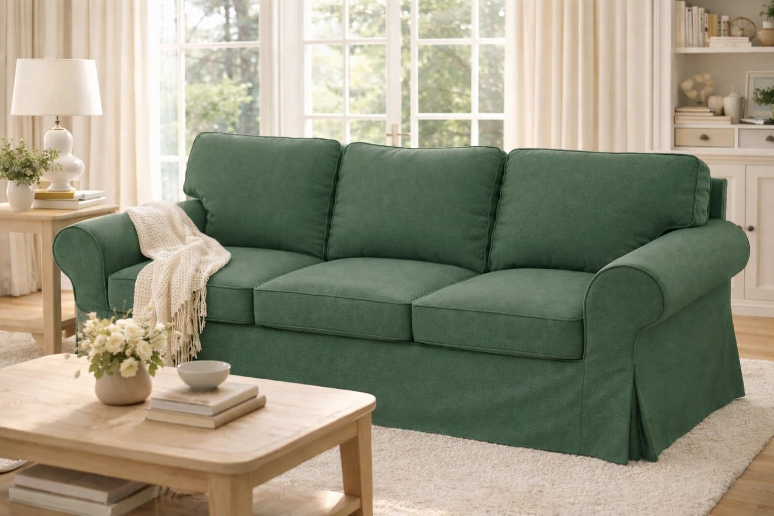 Amazon.co.jp: 重くて厚いソファカバーの交換用は、IKEA Ektorp 3 3