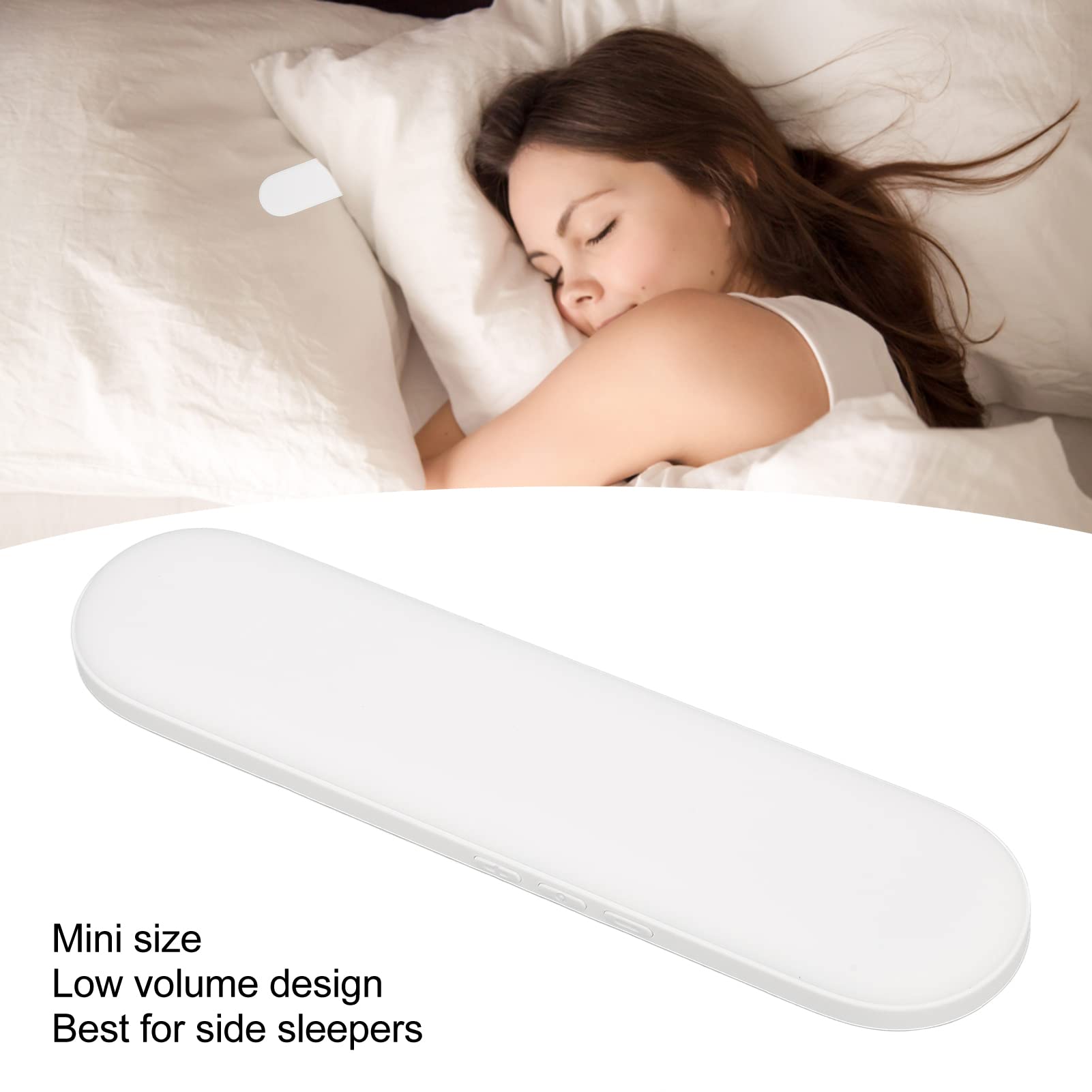 Fockety Cuscino Con Altoparlante A Conduzione Ossea - Bluetooth, Timer E Volume Regolabile Per Dormire (Nero) - 3
